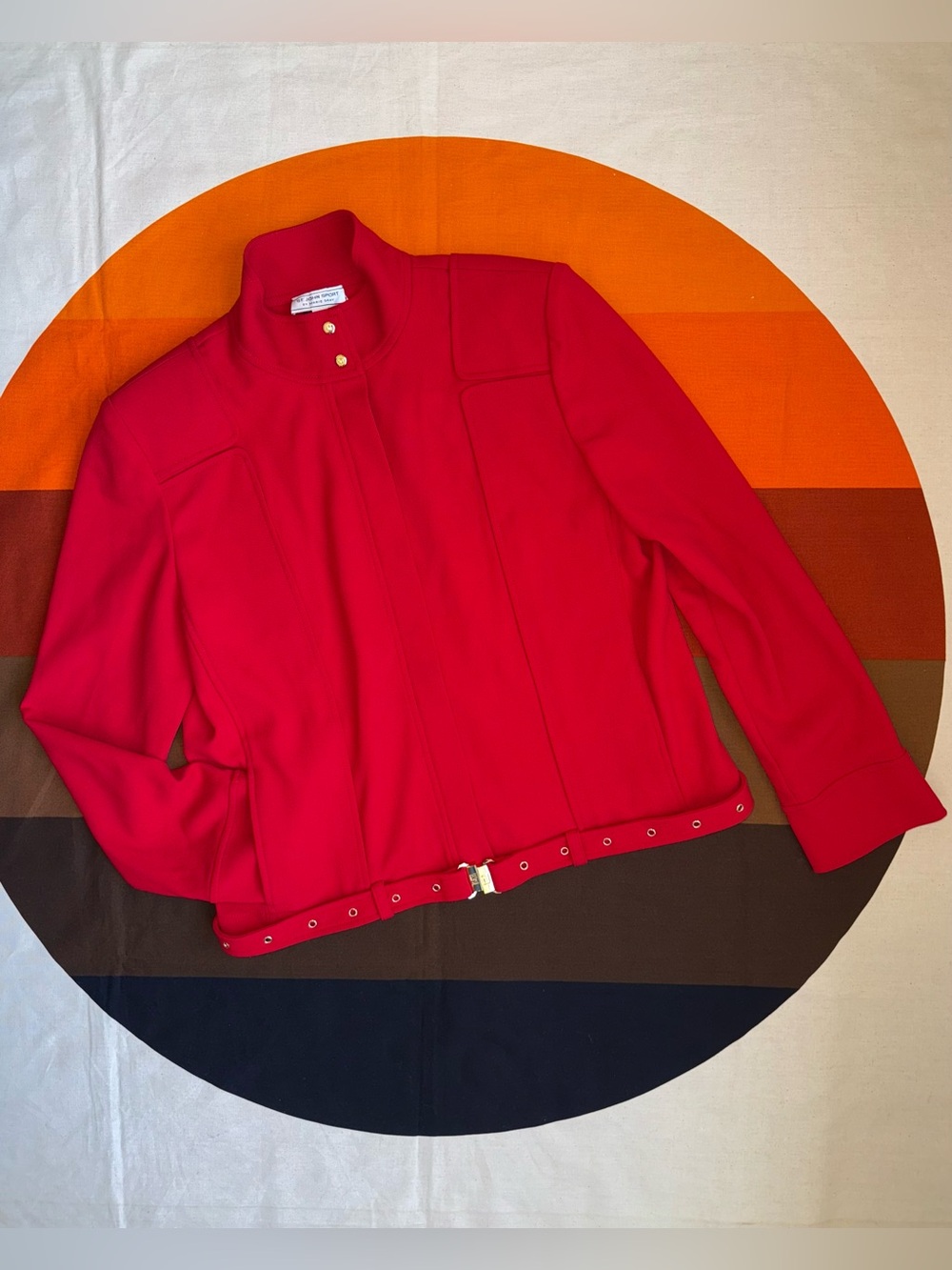 Vintage St John Sport Red Moto Jacket